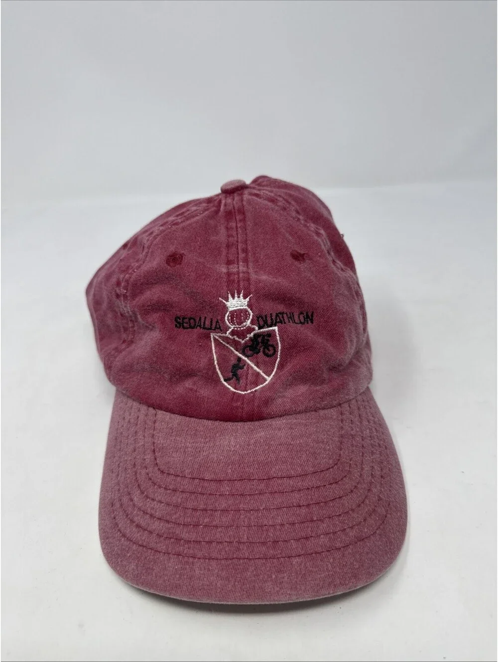 Sedalia Duathlon Red Hat Cap Adjustable